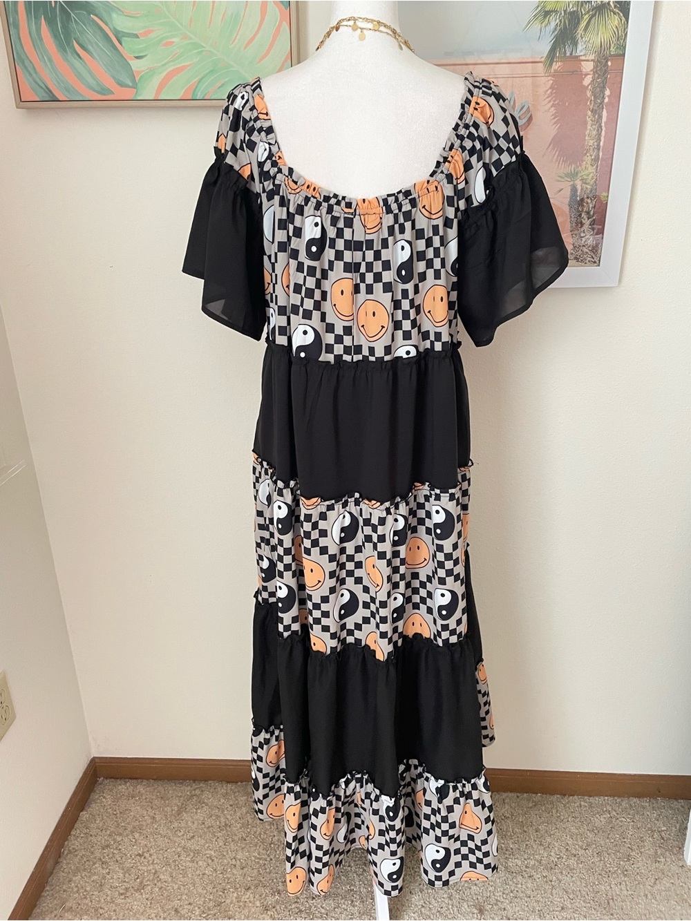 Dressed in Lala Sunshine Girl Midi Dress in Groovy Girl Size XL - Picture 9 of 9